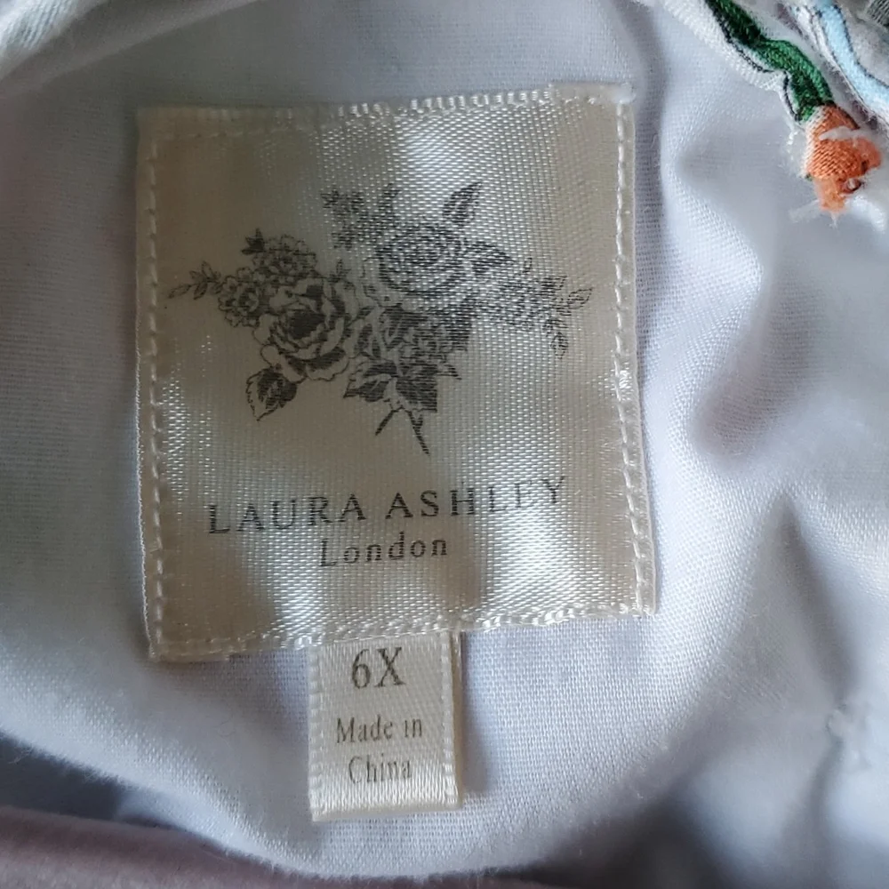 Laura Ashley Floral Tiered Cotton Dress With Lace Detail And Tulle Size …
